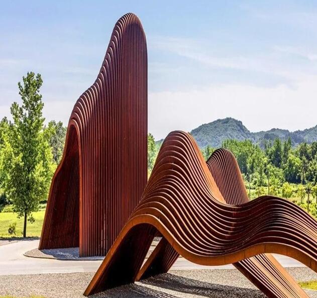 盘县锈钢板造型